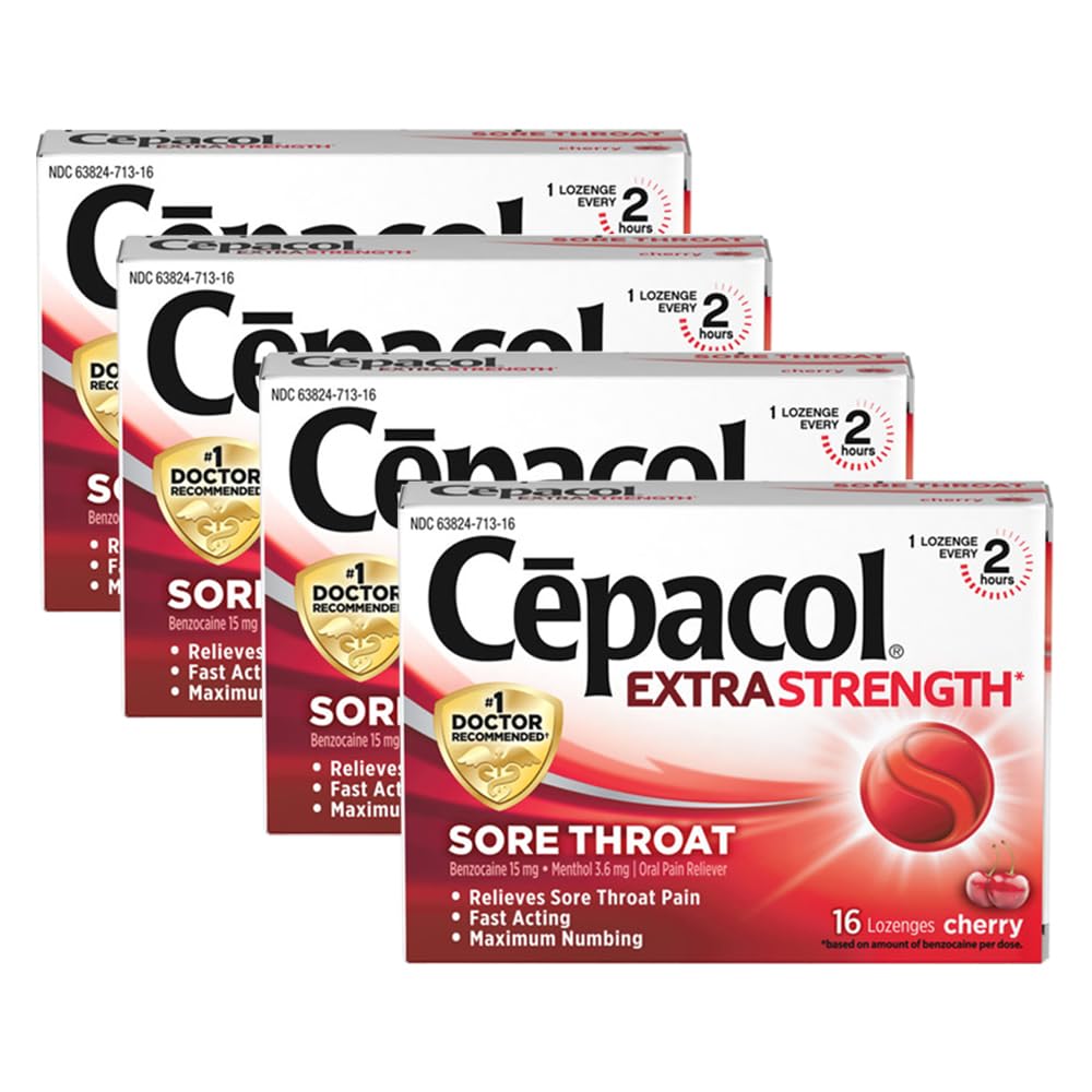 Amazon.com: Cepacol Extra Strength Sore Throat & Cough Relief